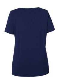 100% Cotton Basic Ladies Short Sleeve Tops With Round Neck Fashion Tee Shirt