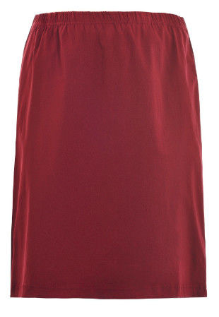 Cotton Soft Fabric Red Color Women' Fashion Skirts For Office Wear Anti Wrinkle